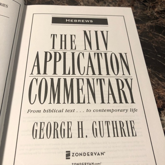 NIV Application Commentary: Hebrews [Hardcover] by Guthrie, George H. - Picture 9 of 13